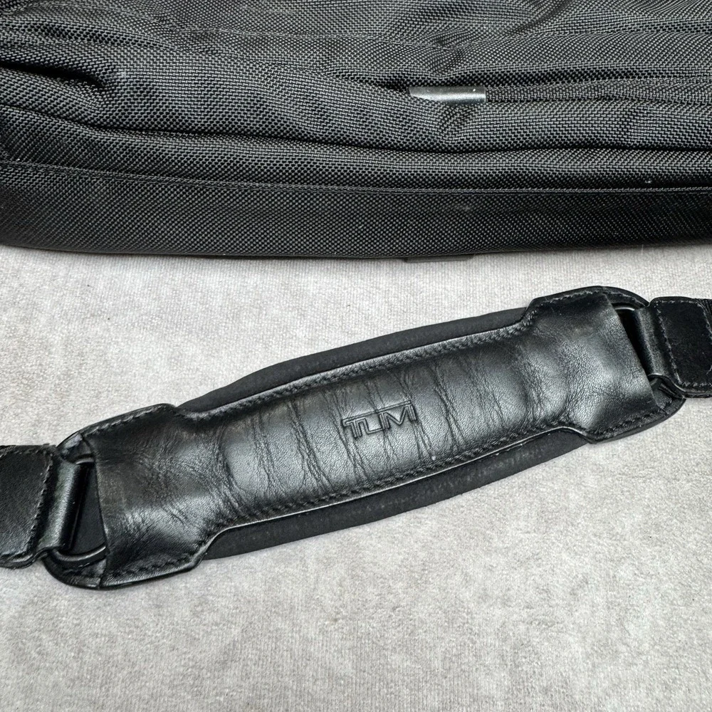 TUMI ALPHA II 2 Portfolio Briefcase carry-on Business bag Black **MONOGRAM